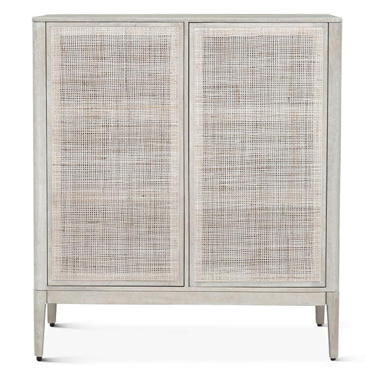 World Interiors - Calabasas Two Door Cabinet in Natural White Cane - ZWCALCB44NW_CLOSEOUT veiw 1