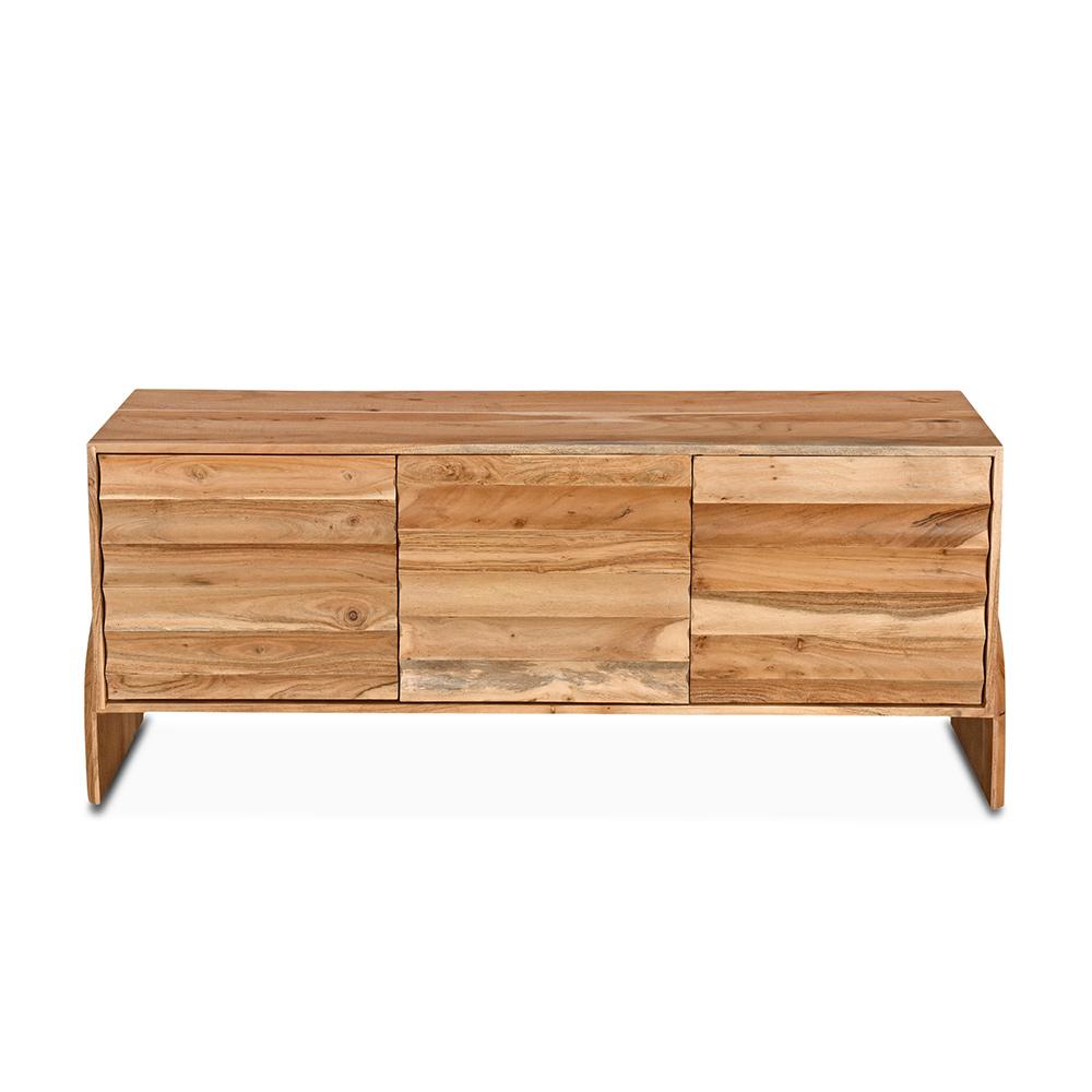 World Interiors - Catalina Plasma Cabinet in Natural Acacia Wood - ZWCATPCNA_CLOSEOUT veiw 1
