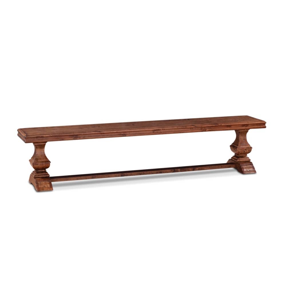 World Interiors - Charlotte 82in Bench in Earth Finish - ZWCLTBN82EA_CLOSEOUT veiw 1