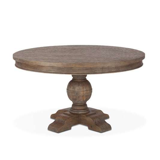 World Interiors - Chatham Downs 48in Round Dining Table in Weathered Teak Finish - ZWCADOTR48WT veiw 1