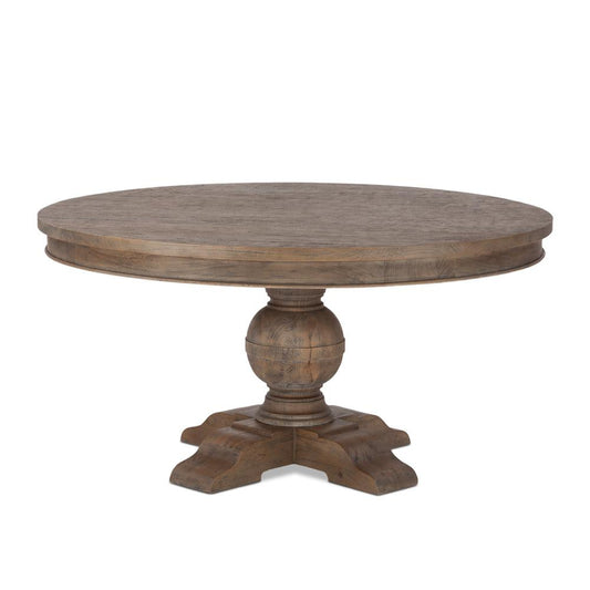 World Interiors - Chatham Downs 60in Round Dining Table in Weathered Teak Finish - ZWCADOTR60WT veiw 1