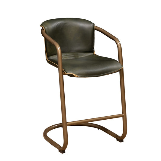 World Interiors - Chiavari Leather Counter Chair in Emerald Green - ZWCICC22EG veiw 1