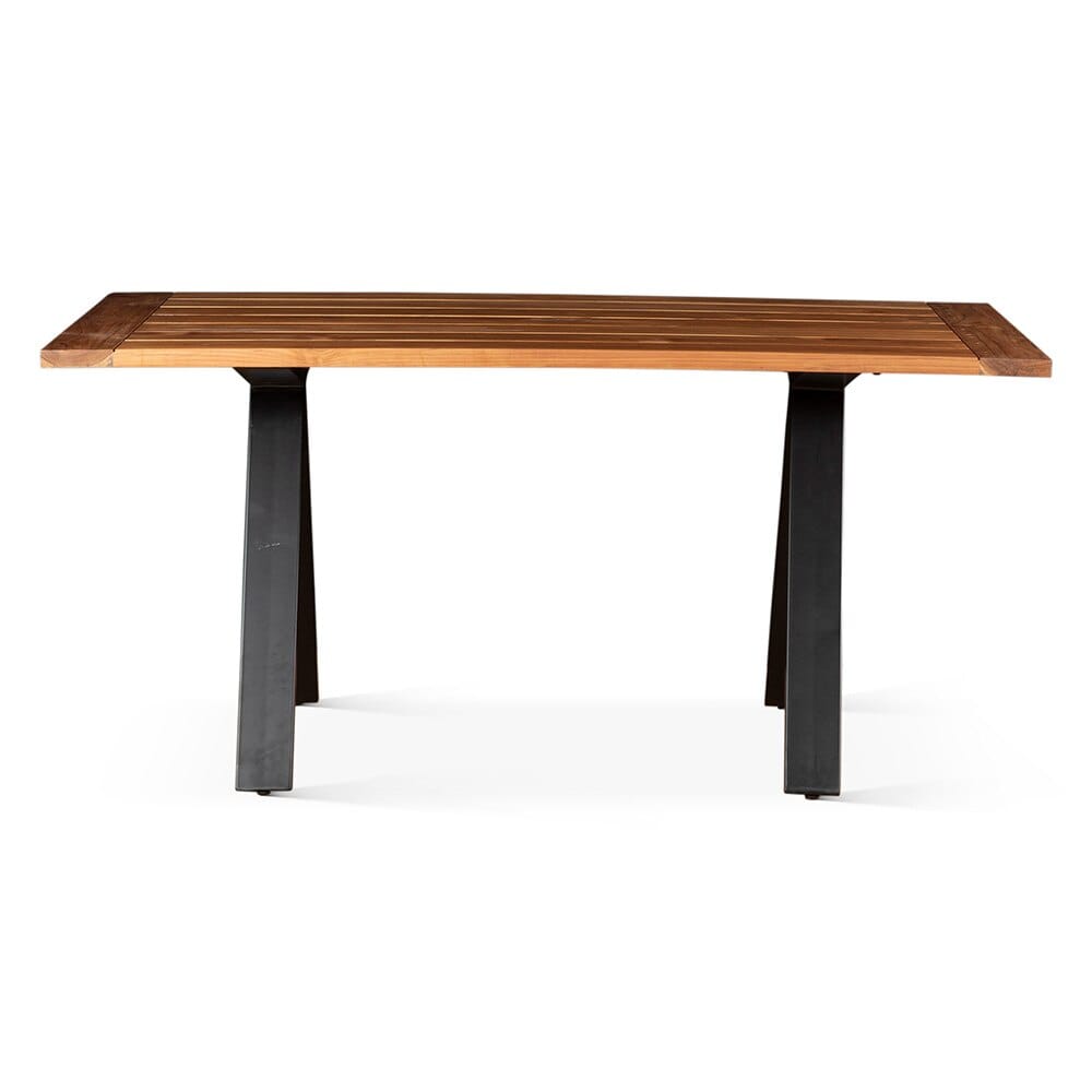 World Interiors - Cyprus 65in Patio Dining Table in Natural Teak - ZWCYPPDT65NT_CLOSEOUT veiw 1