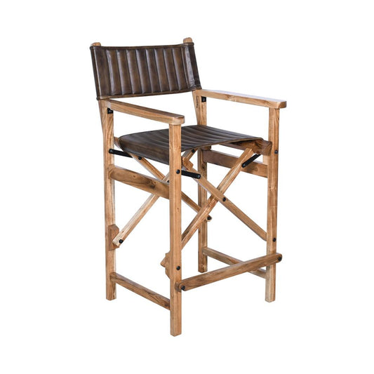 World Interiors - Galway Folding Counter Chair in Antique Whiskey - ZWGALFCCAW veiw 1