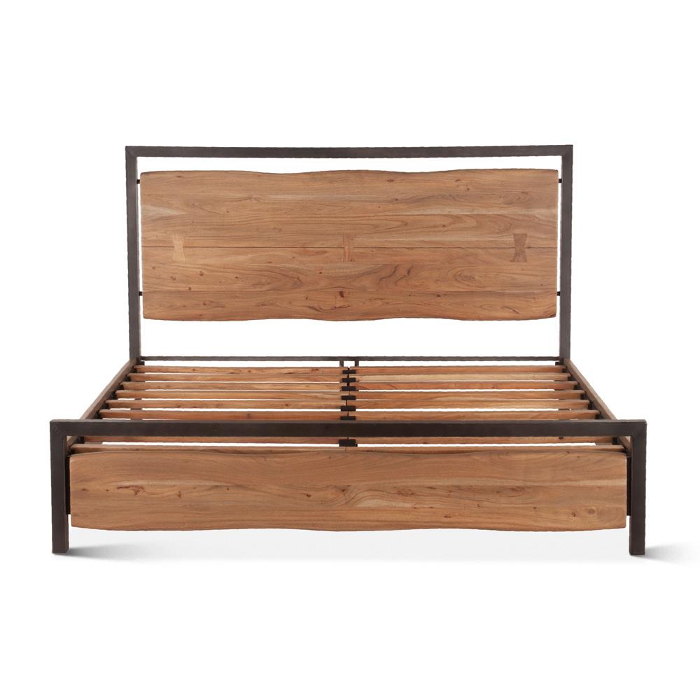 World Interiors - Glenwood King Bed in Smoked Acacia - ZWGWSA16 veiw 1