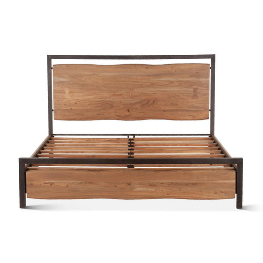World Interiors - Glenwood King Bed in Smoked Acacia - ZWGWSA16 veiw 1