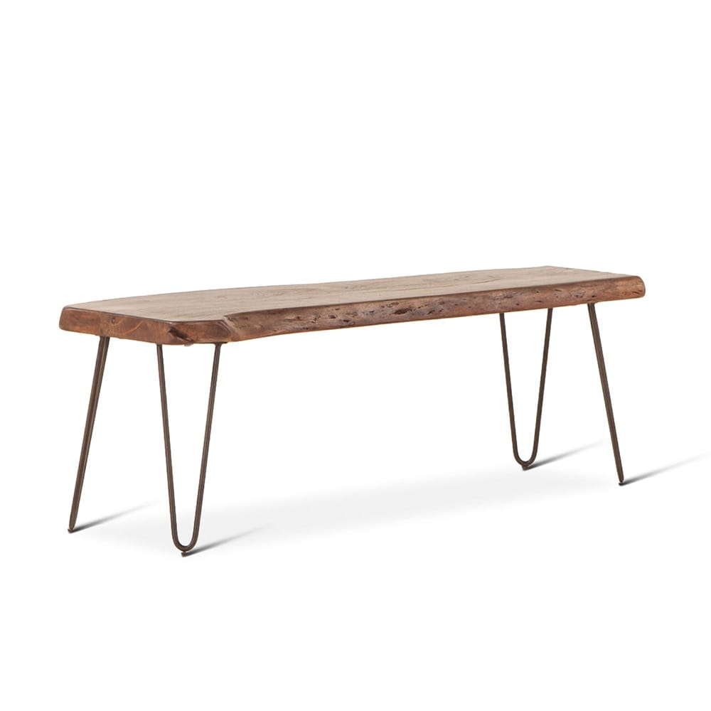World Interiors - Grandby 54in Bench in Acacia with Walnut Finish - ZWGAN542WN veiw 1