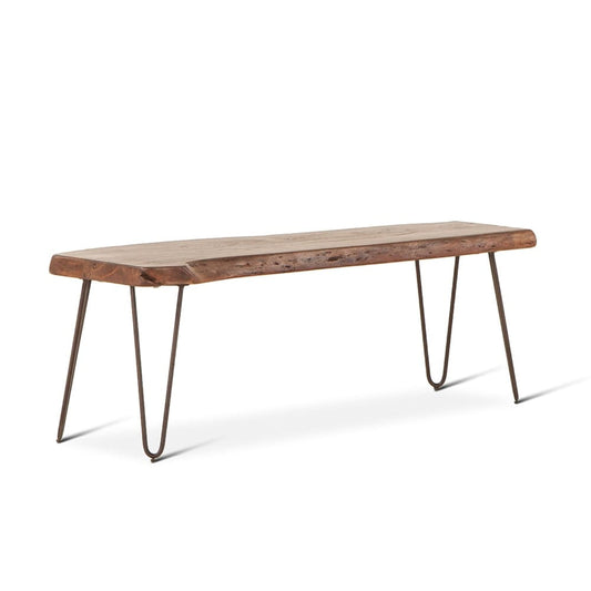 World Interiors - Grandby 54in Bench in Acacia with Walnut Finish - ZWGAN542WN veiw 1