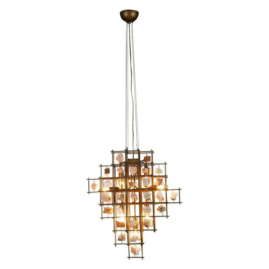 World Interiors - Heritage Pendant with Stone - Small - ZWHERCHRS veiw 1