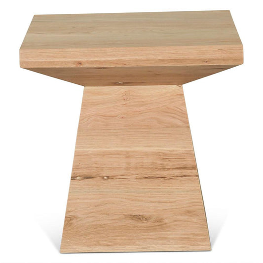 World Interiors - Incus 24in Side Table in Natural Oak - ZWINCSTNO veiw 1