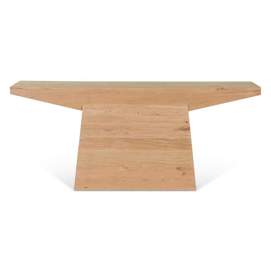 World Interiors - Incus 68in Console Table in Natural Oak - ZWIN68CTNO veiw 1