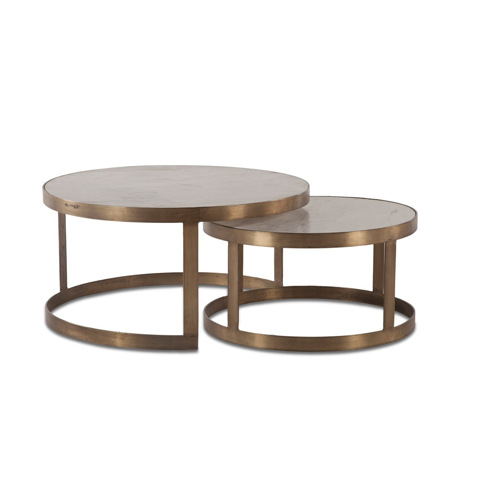 World Interiors - Leonardo Coffee Nesting Tables 36 - ZWLOCT36WMAB veiw 1