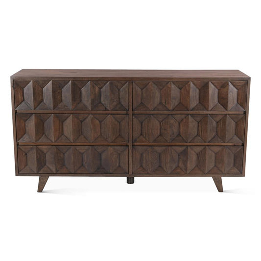 World Interiors - Lisbon Dresser in Royal Brown - ZWLISDRRB veiw 1