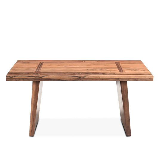 World Interiors - Madrid Modern Natural Teak Wood Coffee Table - ZWMADCT45_CLOSEOUT veiw 1