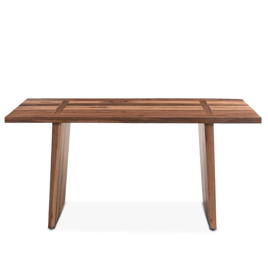 World Interiors - Madrid Modern Natural Teak Wood Dining Table - ZWMADDT80 veiw 1