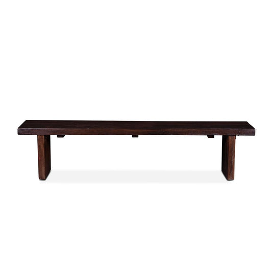 World Interiors - Melbourne 80in Bench in Reclaimed Acacia with Java Finish - ZWMEL80BNJB_CLOSEOUT veiw 1