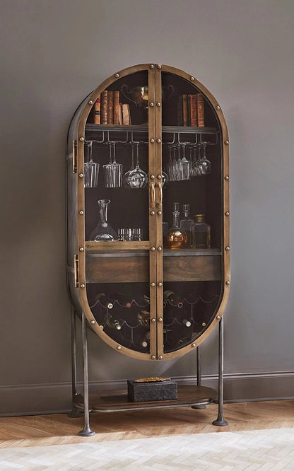 World Interiors - Melbourne Oval Bar Cabinet - ZWMLBNBC84