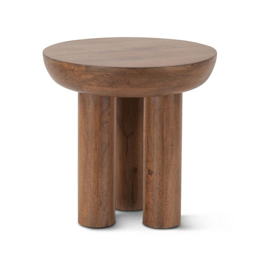 World Interiors - Noto 20in Side Table in Acorn Brown - ZWNTOST20AB veiw 1