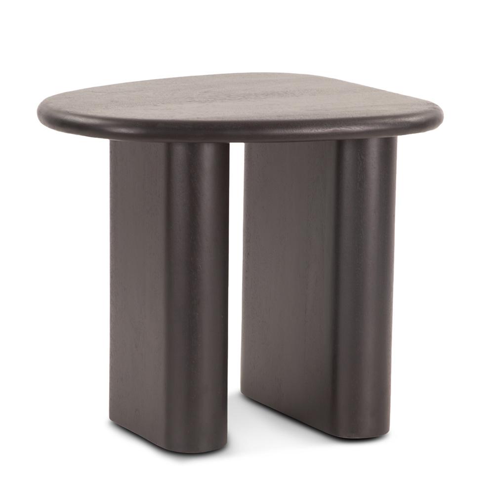 World Interiors - Oslo 26in Side Table in Black Mango Wood - ZWOSLST26BLK_CLOSEOUT veiw 1