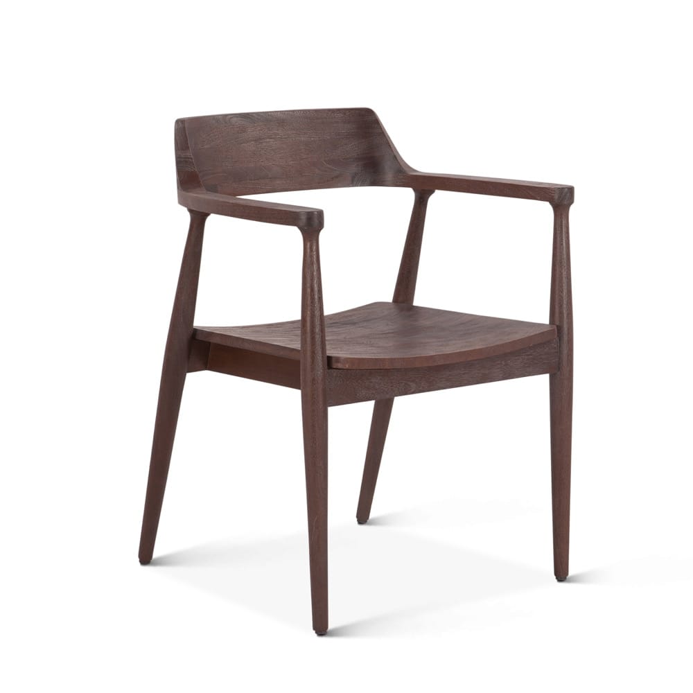 World Interiors - Oxford Dining Chair with Walnut Finish - ZWOXDC23WN_CLOSEOUT veiw 1