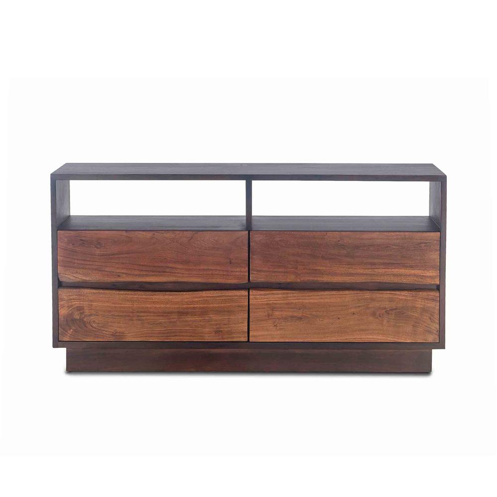 World Interiors - Palermo Dresser in Acacia with Raw Walnut Finish - ZWSMDR64RWEF veiw 1