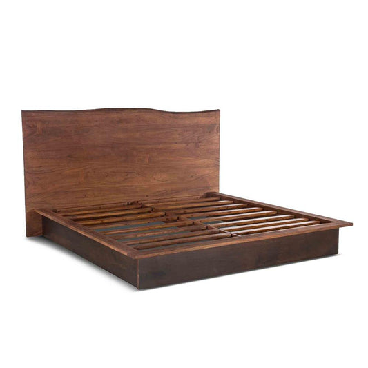 World Interiors - Palermo King Bed in Acacia with Raw Walnut Finish - ZWSMPBKRWE veiw 1