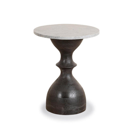 World Interiors - Palm Desert Rustic Marble Side Table - ZWPDRMST_CLOSEOUT veiw 1