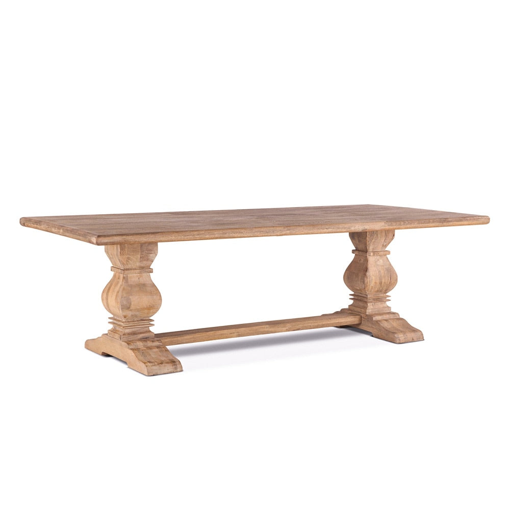 World Interiors - Pengrove 108in Dining Table in Antique Oak Finish - ZWPG108 veiw 1