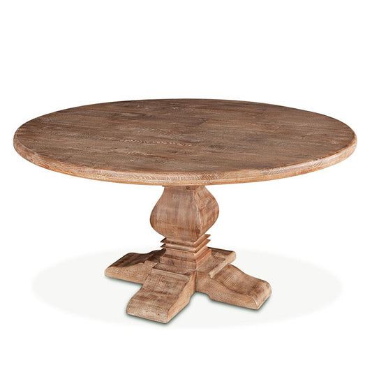 World Interiors - Pengrove 60in Round Dining Table in Antique Oak Finish - ZWPG6029 veiw 1