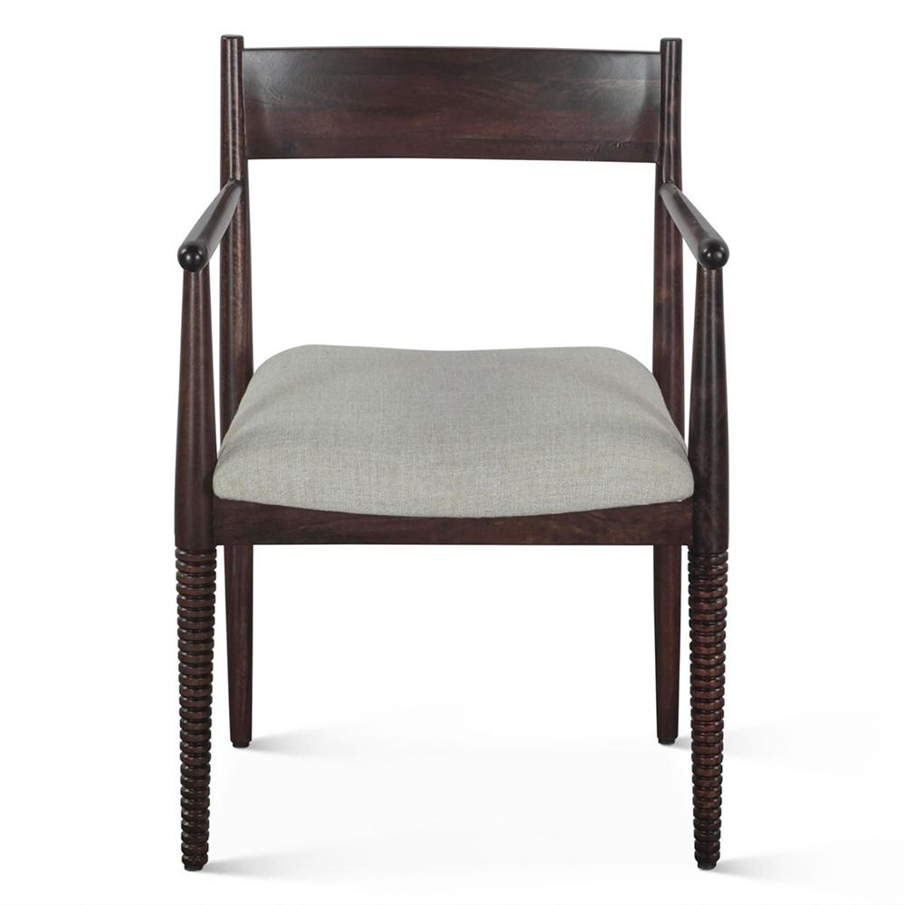 World Interiors - Provence 22in Upholstered Dining Chair in Dark Sienna - ZWPRVUDCDS veiw 1