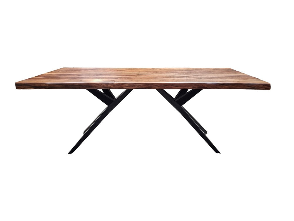 World Interiors - Rosewood 72in Dining Table in Natural Sheesham - ZWROS72DTNS veiw 1