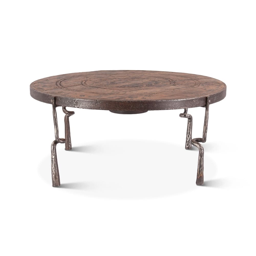 World Interiors - Rustic Revival 41in Hammered Leg Coffee Table - ZWRRRCT_CLOSEOUT veiw 1