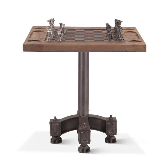 World Interiors - Rustic Revival Chess Table - ZWRRCHESS veiw 1