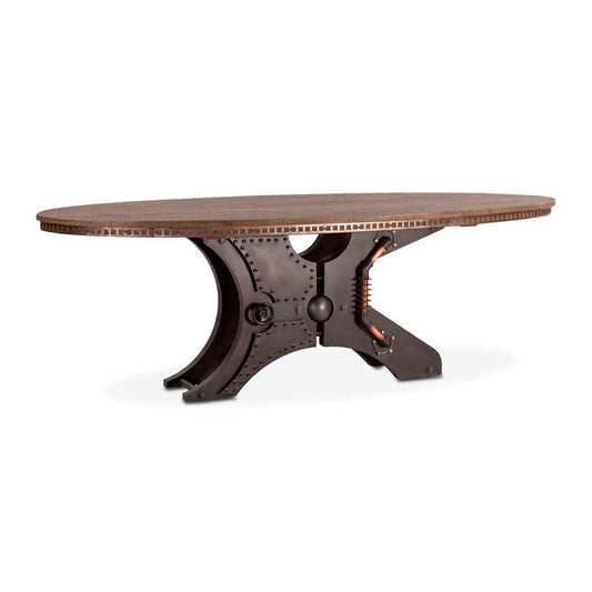 World Interiors - Rustic Revival Oval Dining Table - ZWRRODT94_CLOSEOUT veiw 1