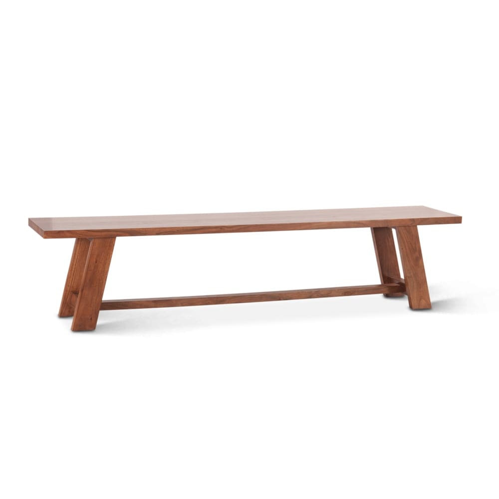 World Interiors - Stavanger 80in Bench in Cinnamon Brown Finish - ZWSTVBN80CN_CLOSEOUT veiw 1