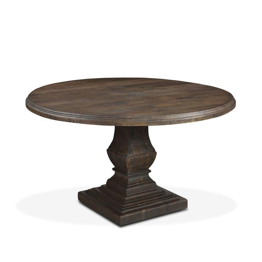 World Interiors - Toulon 48in Round Dining Table in Weathered Mango - ZWTLRD48WM veiw 1