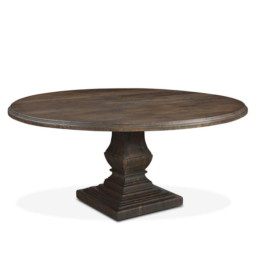 World Interiors - Toulon 72in Round Dining Table in Weathered Mango - ZWTLNRD72WM veiw 1
