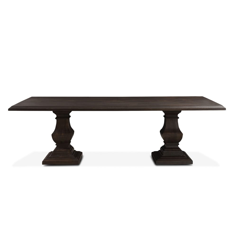 World Interiors - Toulon 84in Dining Table in Vintage Brown Finish - ZWTLNDT84VB_CLOSEOUT veiw 1