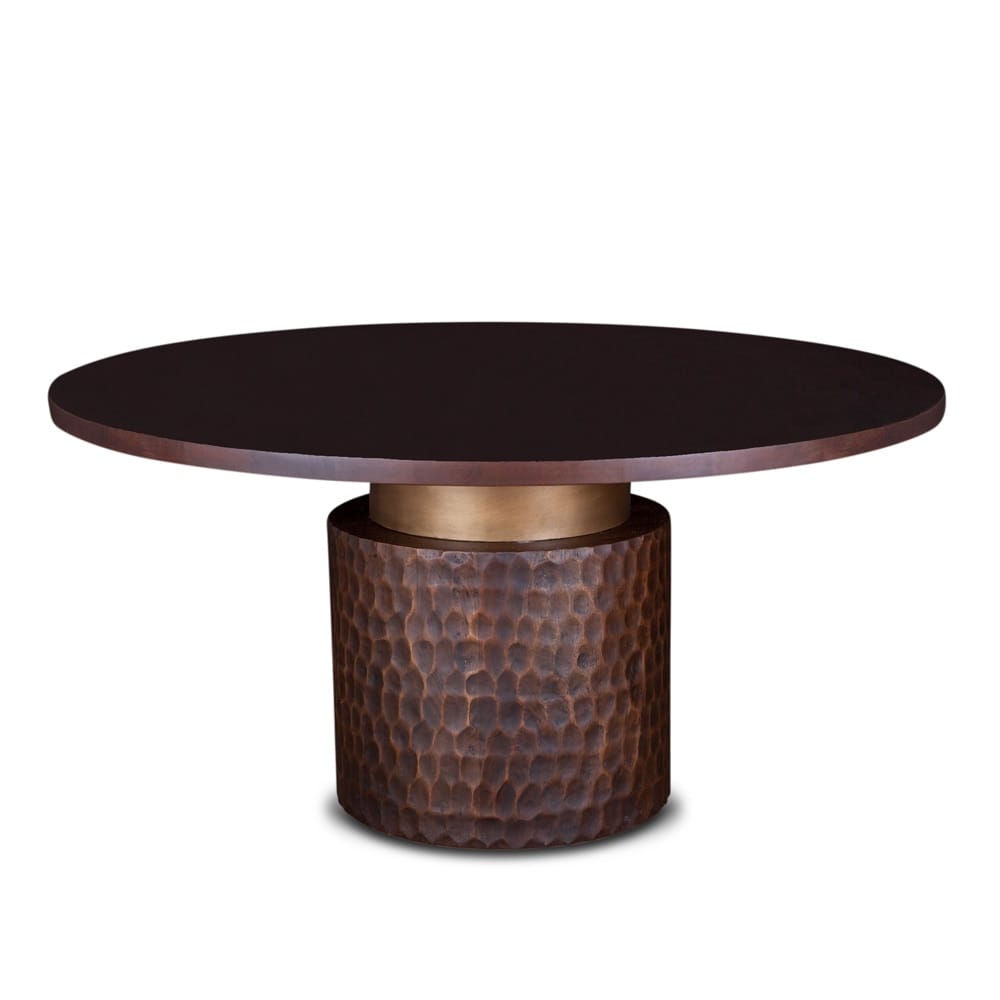 World Interiors - Vallarta 60in Round Dining Table in Mango Wood with Two Tone Finish - ZWSCRD60TT veiw 1