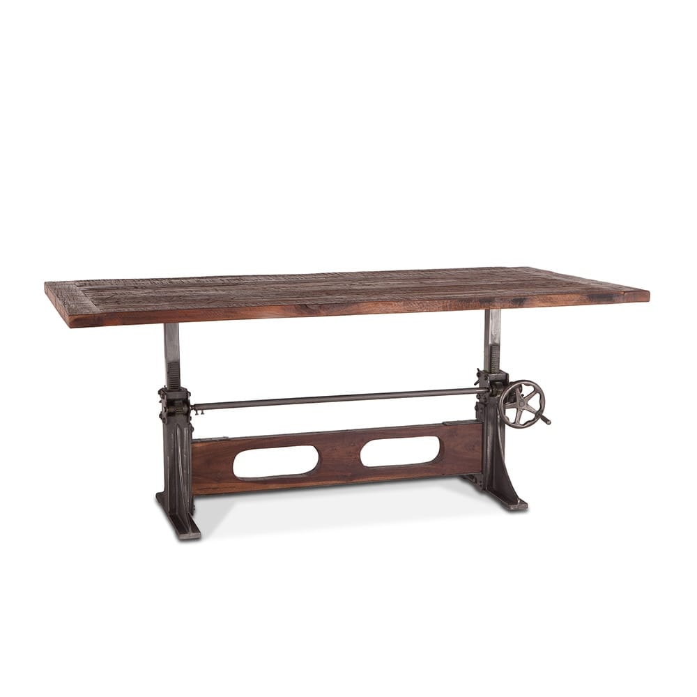 World Interiors - Welles Adjustable Dining Table 84In - ZWMFDT84 veiw 1