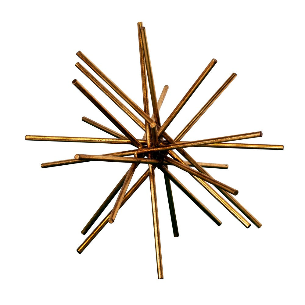 Worlds Away - 12" Iron Asterisk In Gold Leaf - URCHIN G12 view 1
