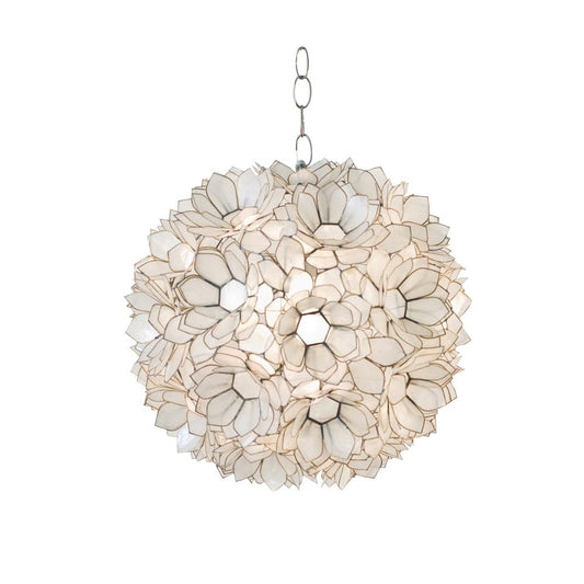 Worlds Away - 15"D Lotus Capiz Pendant - VENUS view 1