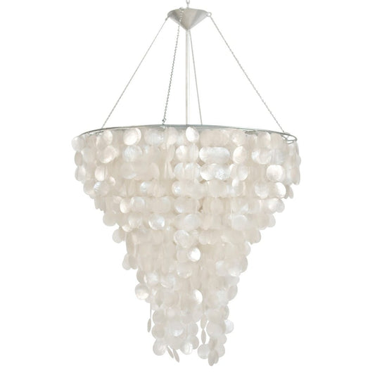 Worlds Away - 30"Dia Capiz Shell Chandelier - CHCAPIZ30 view 1