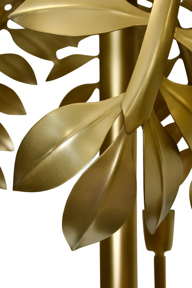 Worlds Away - 5-Light Palm Tree Chandelier In Antique Brass Finish - MILLIE view 4