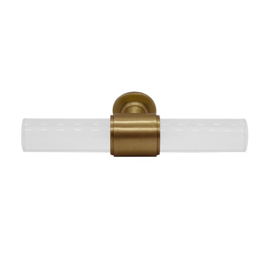 Worlds Away - Acrylic Pole Handle With Antique Brass Detail - RUTHERFORD HABR view 1