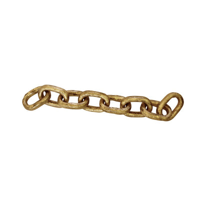 Worlds Away - Aluminum Metal Chain Link Object In Textured Brass Finish - DAX view 2
