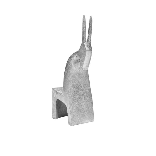 Worlds Away - Antelope Figure In Silver Leaf - YORK S view 1