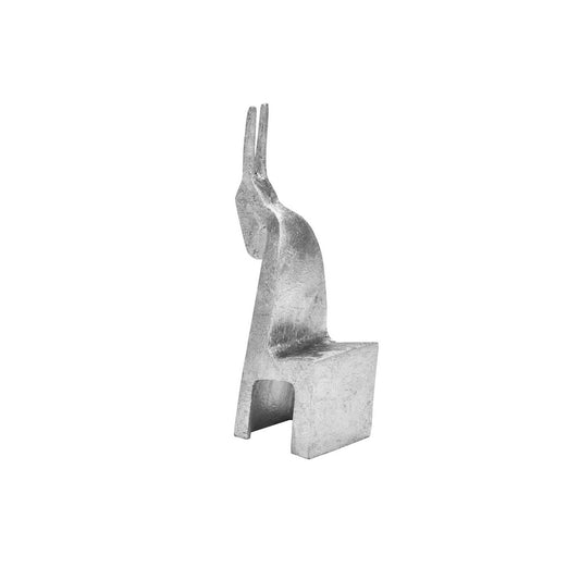 Worlds Away - Antelope Figure In Silver Leaf - YORK S view 2