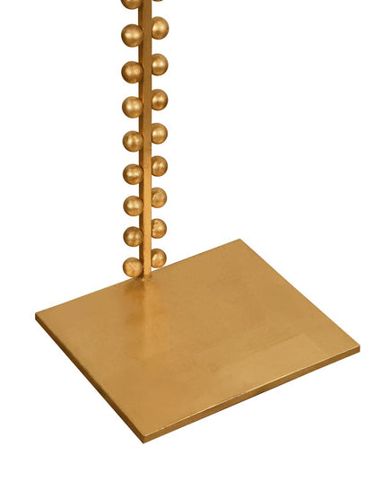 Worlds Away - Ball Lined Cigar Table With Glass Top In Gold Leaf - FOSTER G view 4