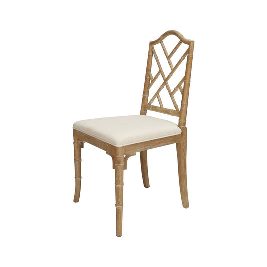 Worlds Away - Bamboo Dining Chair In Cerused Oak  - FAIRFIELD CO view 1